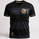 Camisa Retrô Flamengo Zico Preta Masculina [FRETE GRÁTIS]