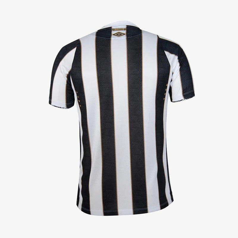 Camisa Santos Away 24/25 - Branca e Preta  [FRETE GRÁTIS]