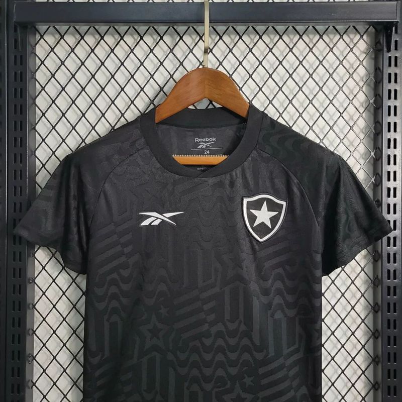 Kit Infantil Botafogo Away 23/24 - Preto [FRETE GRÁTIS]