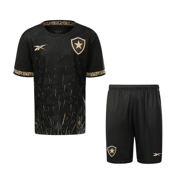 Novo Kit Infantil Camisa + Shorts Botafogo Preto 24/25 - [FRETE GRÁTIS]