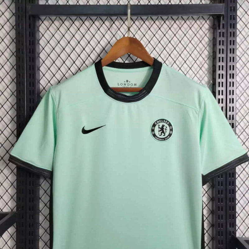 Camisa Chelsea Third Nike 2023/24 Torcedor Masculino Verde Água