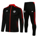 Conjunto Manchester United Adidas 2022/23 Zíper Longo Masculino Preto