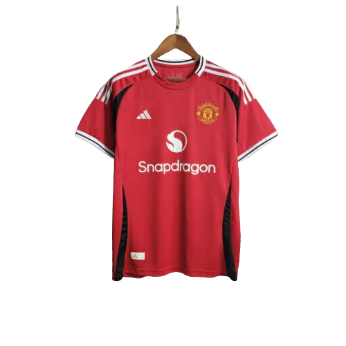 Camisa Manchester United I Home 24/25 Torcedor Masculina Vermelha