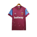 Camisa West Ham Home Umbro Torcedor 23/24 Masculino Vinho