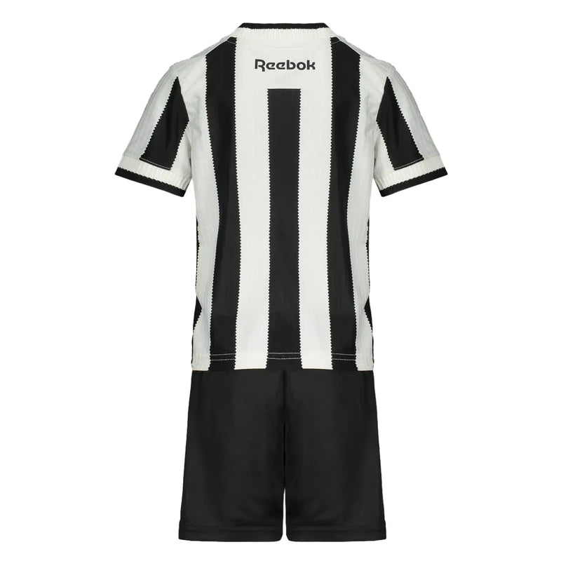 Novo Kit Infantil Camisa + Shorts Botafogo I 24/25 - Preto e Branco