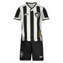 Novo Kit Infantil Camisa + Shorts Botafogo I 24/25 - Preto e Branco
