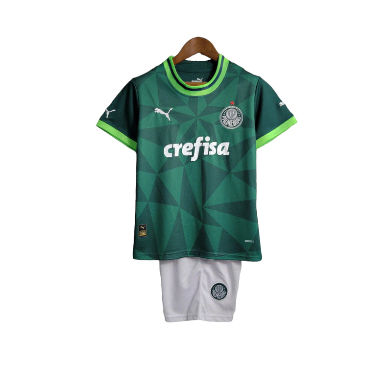 Kit Infantil Palmeiras Verde Puma 2023/24 [COMPRE 2 LEVE 3]