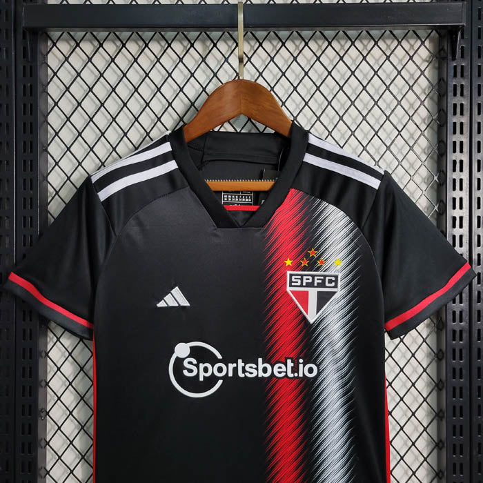 Kit Infantil São Paulo Preto Adidas 2023/24 [COMPRE 2 LEVE 3]