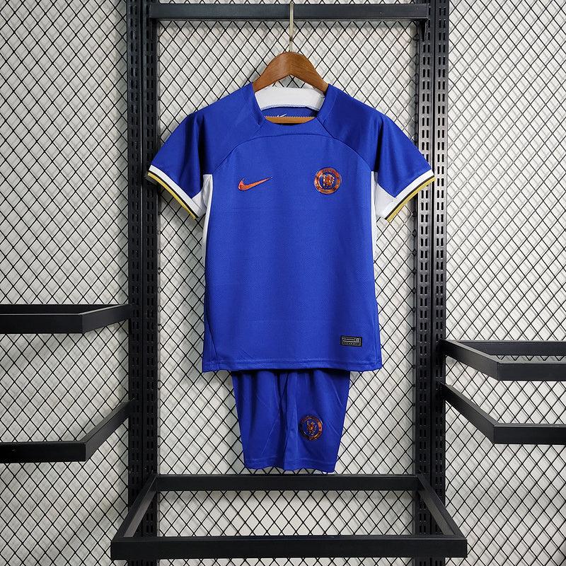 Kit Infantil Chelsea Azul Nike 2023/24 [COMPRE 2 LEVE 3]