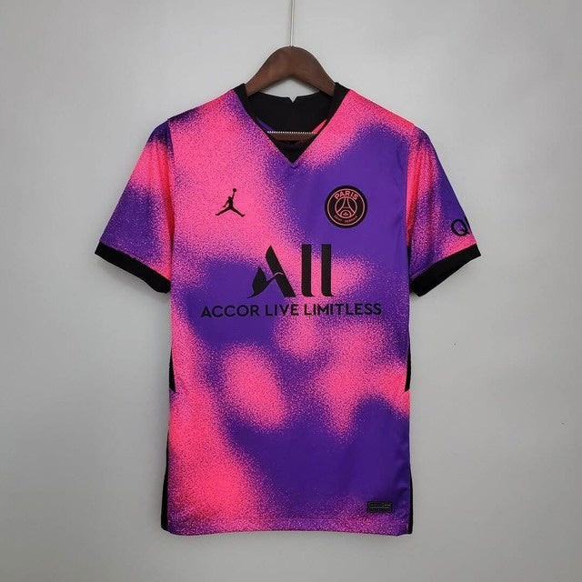 Camisa Jordan do PSG Paris Saint Germain - Roxo e Rosa 20/21