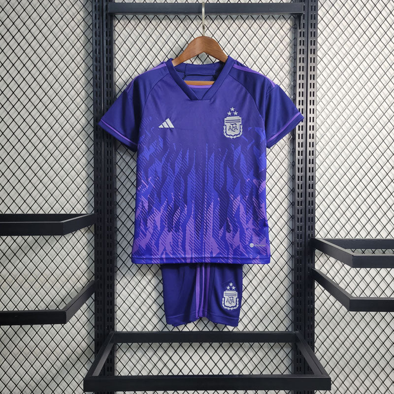 Kit Infantil Argentina Roxo Adidas 2022/23 [COMPRE 2 LEVE 3]