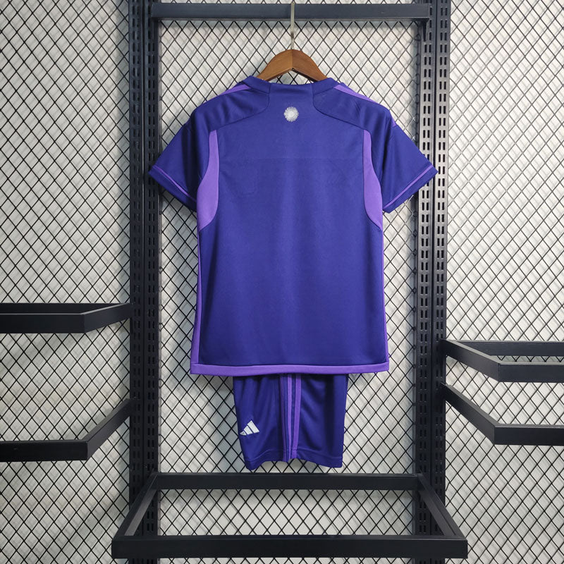 Kit Infantil Argentina Roxo Adidas 2022/23 [COMPRE 2 LEVE 3]