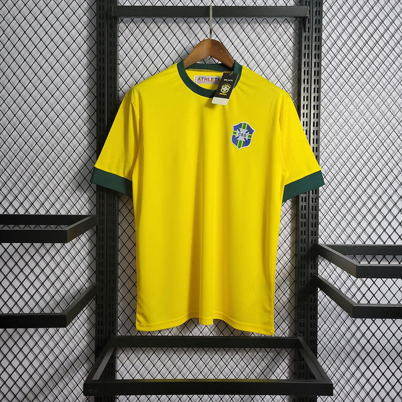 Camisa Brasil Retrô Anos 70 Rei Pelé - [FRETE GRÁTIS]