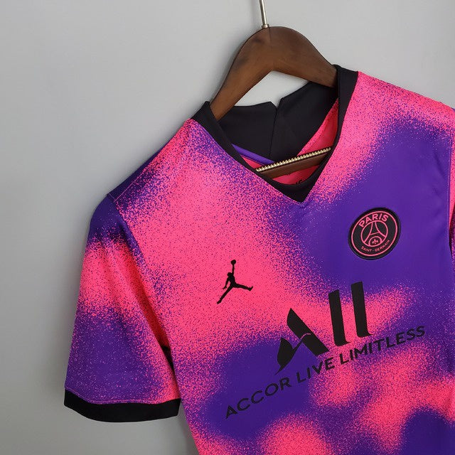 Camisa Jordan do PSG Paris Saint Germain - Roxo e Rosa 20/21