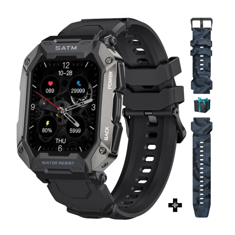 Smartwatch Militar - Navy Pro™ [2ª Pulseira de Brinde]