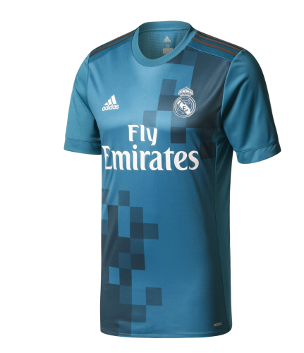 Segunda Camisa Real Madrid Retrô Adidas 2017/18 Azul [COMPRE 2 LEVE 3]