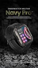 Smartwatch Militar - Navy Pro™ [2ª Pulseira de Brinde]
