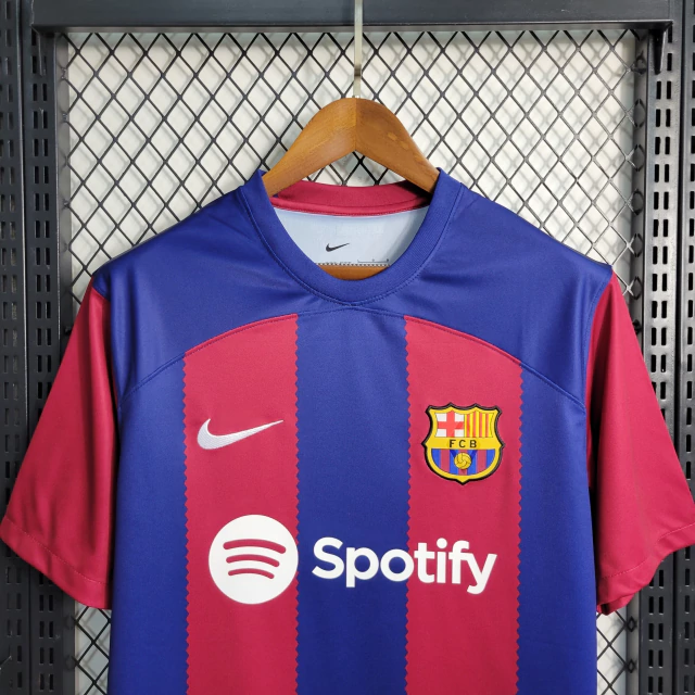 Camisa Principal Barcelona Nike 2023/24 Listrada [COMPRE 2 LEVE 3]